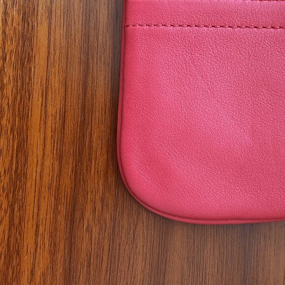 Coach F42389 Papaya Small Leather Wristlet - Picture 5 of 7